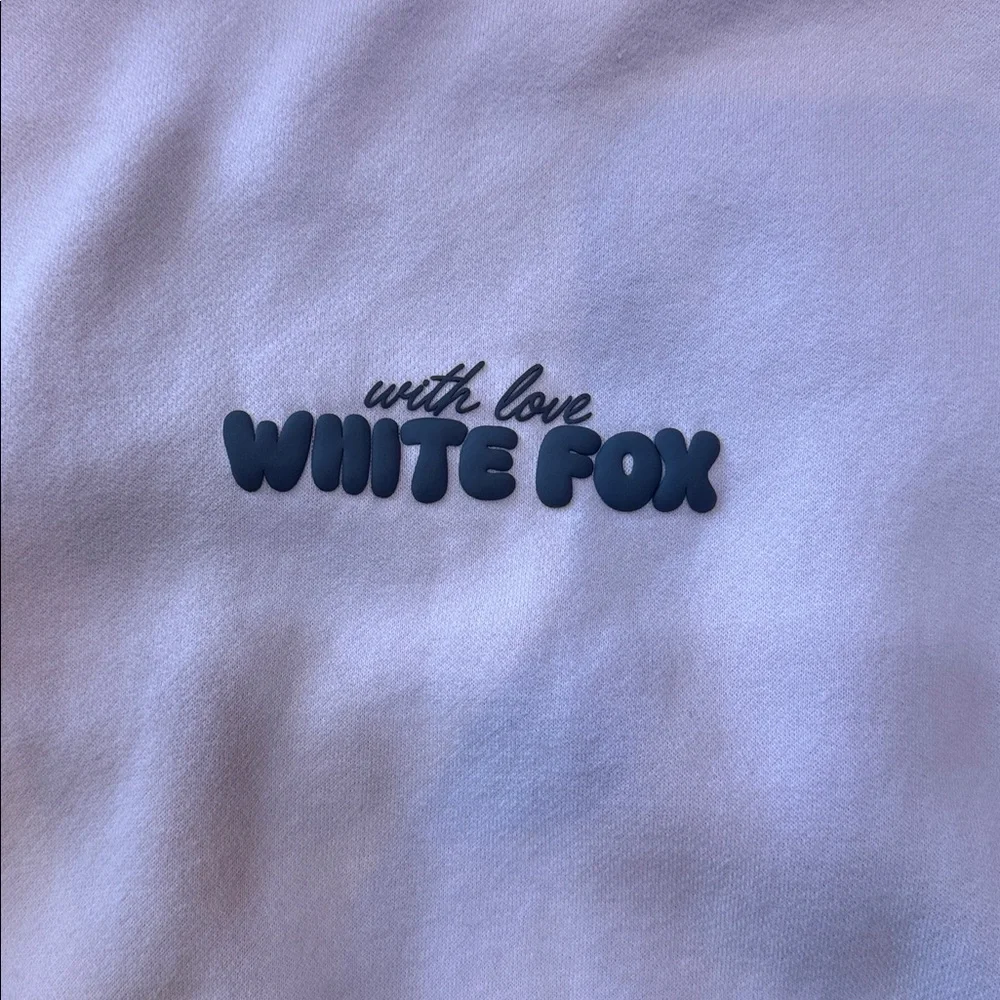 White Fox With Love In The Moment Oversized Hoodie - Picture 7 of 10